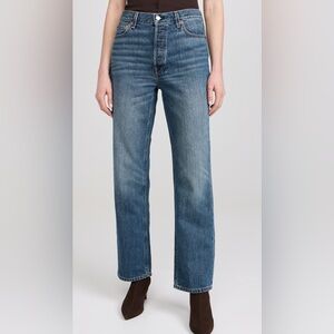 ALEX MILL The Bev Relaxed Jeans Vintage Dark Indigo 26 NWT